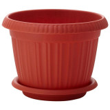 221601232/01 Горшок для цветов 'Basil' D130мм, 0.7л с поддоном (терракотовый)