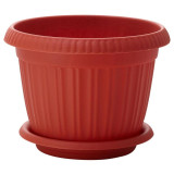 221601632/01 Горшок для цветов 'Basil' D230мм, 4л с поддоном (терракотовый)