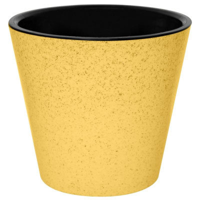 221606603/01 Горшок для цветов 'Pepper' d230мм 5л с дренажной вставкой (желтый)
