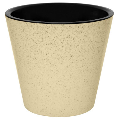 221606625/01 Горшок для цветов 'Pepper' d230мм 5л с дренажной вставкой (светло-бежевый)