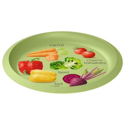 222123320/04 Набор для пикника с декором, 12 предметов на 3 персоны (салатовый)-2