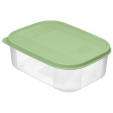 222134918/08 Контейнер для продуктов 'Verona' прямоугольный 0.6л с гибкой крышкой (зеленый)