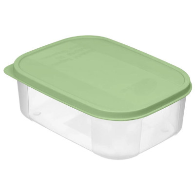 222134918/08 Контейнер для продуктов 'Verona' прямоугольный 0.6л с гибкой крышкой (зеленый)