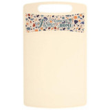 223134125/01 Доска разделочная 'Bergamo' прямоугольная 260x155x3.5мм с декором Терраццо (светло-беж)