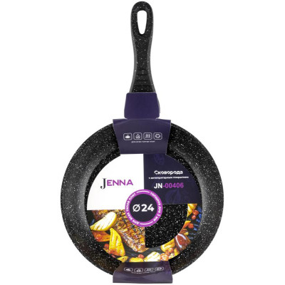 Сковорода с антипригарным покрытием JENNA JN-00406 (24см, б/крышки)