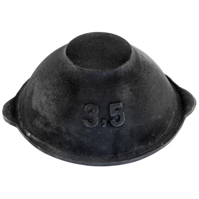 Казан чугунный с крышкой JENNA JN-00409 3.5л (плоское дно)-3