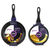 Комплект из двух сковород Сковорода блинная JENNA JN-00404 22см + Сковорода JENNA JN-00407 26см Комплект из двух сковород Сковорода блинная JENNA JN-00404 22см + Сковорода JENNA JN-00407 26см