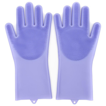 Перчатки силиконовые с ворсинками JENNA JN-00312-1