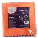 00604-JN Набор салфеток из микрофибры для мытья стекол JENNA