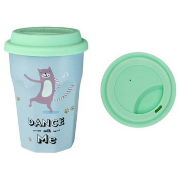 Кружка 360мл с крышкой Любимый кот, вид 2 ZPX21903/2-1