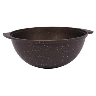 Казан для плова Kukmara кмк47а АП кофейный мрамор-1