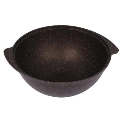 Казан для плова Kukmara кмк47а АП кофейный мрамор-3