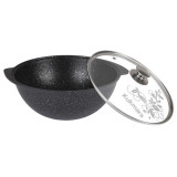 Казан для плова Kukmara кмт37а АП темный мрамор