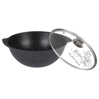 Казан для плова Kukmara кмт47а АП темный мрамор