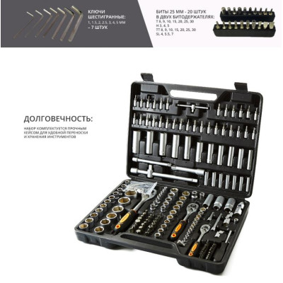 016/172-НИК Набор инструментов в кейсе КУЗЬМИЧ 172 предмета-1