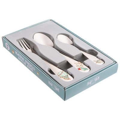 Набор детских столовых приборов "МОЙ ЗАЙЧИК" 3 пр. LEFARD 1000-032-2