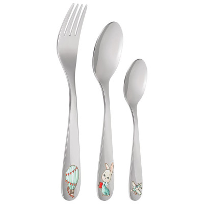 Набор детских столовых приборов "МОЙ ЗАЙЧИК" 3 пр. LEFARD 1000-032