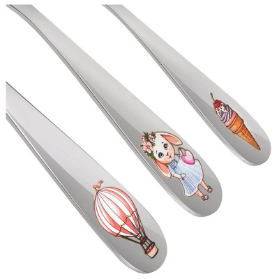 Набор детских столовых приборов "МОЯ ЗАЙКА" 3 пр. LEFARD 1000-033-1