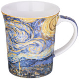 Кружка "ЗВЁЗДНАЯ НОЧЬ" (в. ван гог) 420 мл (кор=36шт.) LEFARD 104-1002