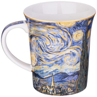 Кружка "ЗВЁЗДНАЯ НОЧЬ" (в. ван гог) 420 мл (кор=36шт.) LEFARD 104-1002-2