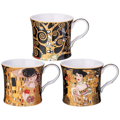 Набор кружек "ART COLLECTION" (г. климт) 3 шт. 280 мл (кор=18наб.) LEFARD 104-1007