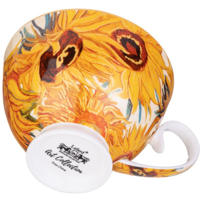 Чайная пара " ПОДСОЛНУХИ" (в. ван гог) 250 мл (кор=24наб.) LEFARD 104-1009-2