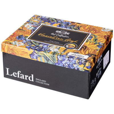 Чайный набор "ART COLLECTION" (в. ван гог) на 2 пер. 4 пр. 250 мл (кор=12наб.) LEFARD 104-1016