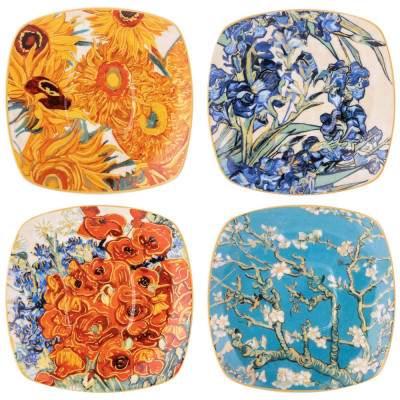 Чайный набор "ART COLLECTION" (в. ван гог) на 4 пер. 8 пр. 250 мл (кор=8наб.) LEFARD 104-1018-1