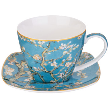 Чайный набор "ЦВЕТУЩИЙ МИНДАЛЬ" (в. ван гог) на 4 пер. 8 пр. 250 мл (кор=8наб.) LEFARD 104-1020-1