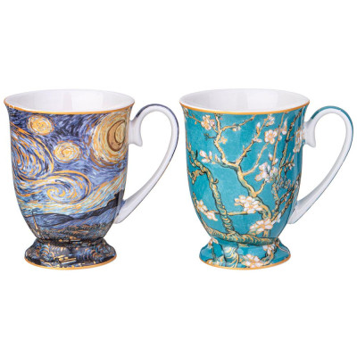 Набор кружек "ART COLLECTION" (в. ван гог) 2 шт. 280 мл (кор=12наб.) LEFARD 104-1023