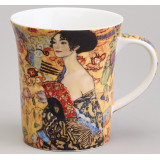 Кружка "ДАМА С ВЕЕРОМ" (г. климт) 420 мл (кор=36шт.) LEFARD 104-1032