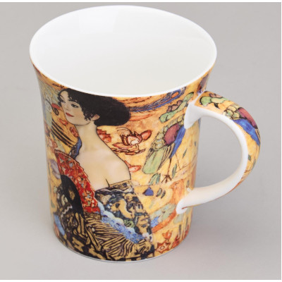 Кружка "ДАМА С ВЕЕРОМ" (г. климт) 420 мл (кор=36шт.) LEFARD 104-1032-4