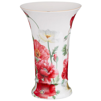 Ваза "МАКИ" 15*15*21,5 см 1200 мл (кор=12шт.) LEFARD 104-1041-1