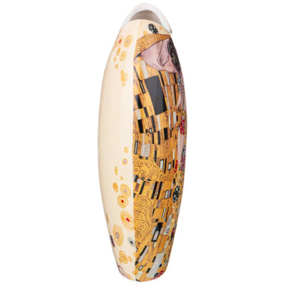 Ваза "ПОЦЕЛУЙ" (г. климт) 25,5 см, кремовая (кор=12шт.) LEFARD 104-674-1