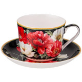 Чайная пара "МАКИ" 500 мл черная (кор=18наб.) LEFARD 104-761