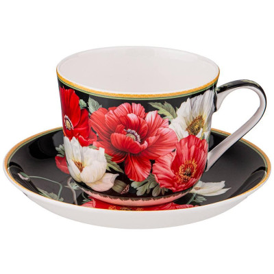 Чайная пара "МАКИ" 500 мл черная (кор=18наб.) LEFARD 104-761