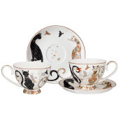 Чайный набор "ПАРИЖСКИЕ КОТЫ" на 2 пер. 4 пр. 250 мл (кор=18наб.) LEFARD 104-831