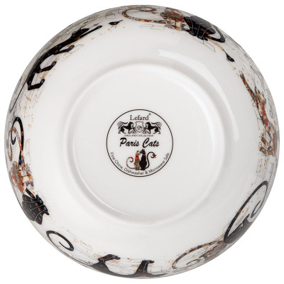 Салатник - тарелка суповая "ПАРИЖСКИЕ КОТЫ" 800 мл 15,5*6,5 см (кор=36шт.) LEFARD 104-832-1-2