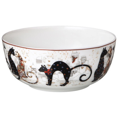 Салатник - тарелка суповая "ПАРИЖСКИЕ КОТЫ" 800 мл 15,5*6,5 см (кор=36шт.) LEFARD 104-832-1-3