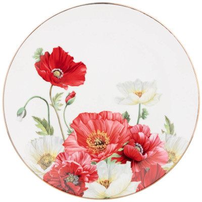 Набор тарелок обеденных "МАКИ" 2 шт. 25,5 см (кор=18наб.) LEFARD 104-881-2