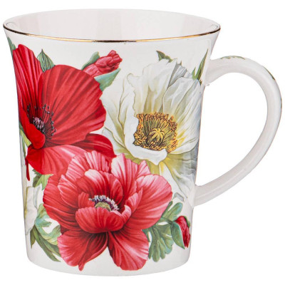 Кружка "МАКИ" 420 мл (кор=36шт.) LEFARD 104-891