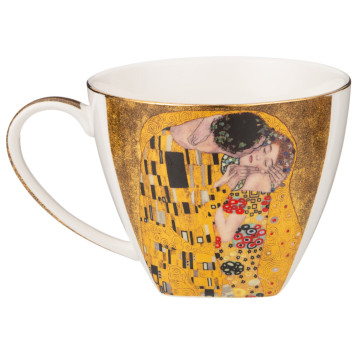 Чайный сервиз "ПОЦЕЛУЙ" (г. климт) на 6 пер. 14 пр. 1300/300/250 мл золотой (кор=2наб.) LEFARD 104-907-4