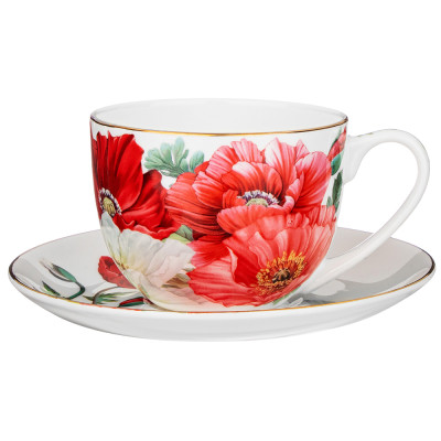 Чайная пара "МАКИ" 330 мл (кор=18наб.) LEFARD 104-921