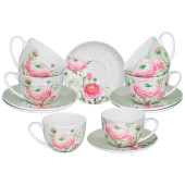 Чайный набор "SENTIMENT" на 6 пер. 12 пр. 330 мл (кор=6наб.) LEFARD 104-929