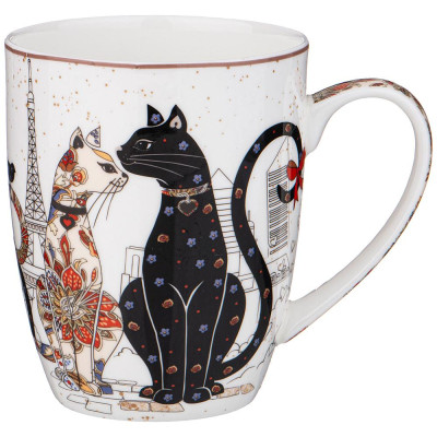Кружка "ПАРИЖСКИЕ КОТЫ" 400 мл (кор=36шт.) LEFARD 104-951