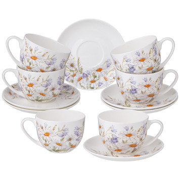 Чайный набор "SENTIMENT" на 6 пер. 12 пр. 330 мл (кор=6наб.) LEFARD 104-981