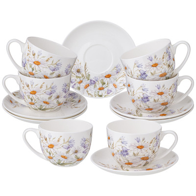 Чайный набор "SENTIMENT" на 6 пер. 12 пр. 330 мл (кор=6наб.) LEFARD 104-981