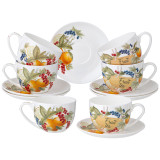 Чайный набор "FRUIT BASKET" на 6 пер. 12 пр. 330 мл (кор=6наб.) LEFARD 104-996