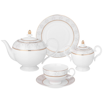 Сервиз чайный " СВАДЕБНЫЙ" на 6 пер. 20 пр. (кор=1наб.) LEFARD 115-366