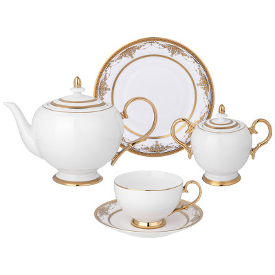 Сервиз чайный "ДВОРЕЦ" на 6 пер. 20 пр. (кор=1наб.) LEFARD 115-373